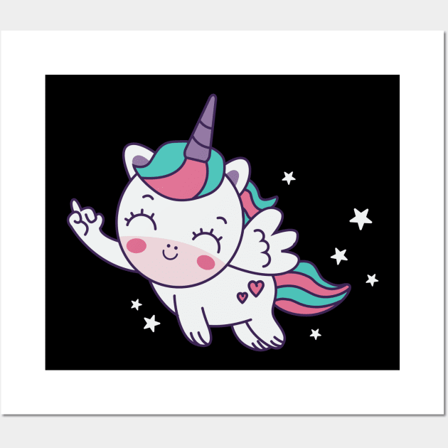 Unicorn Wall Art by Urban_Vintage